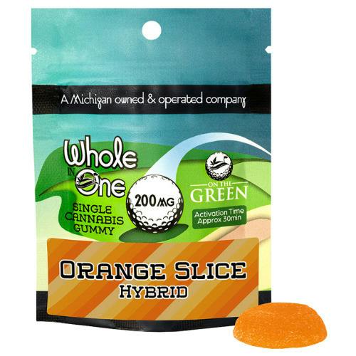 Whole In One Orange Slice Single Serve Gummy 200mg THC at The Fire Station - Ishpeming