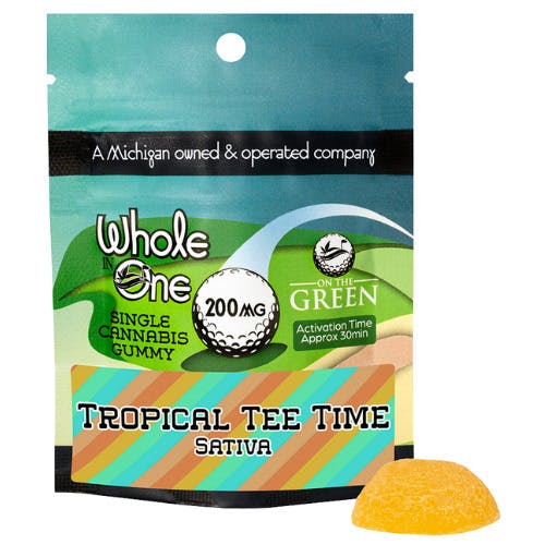 Whole In One Tropical Tee Time Single Serve Gummy 200mg THC at The Fire Station - Ishpeming