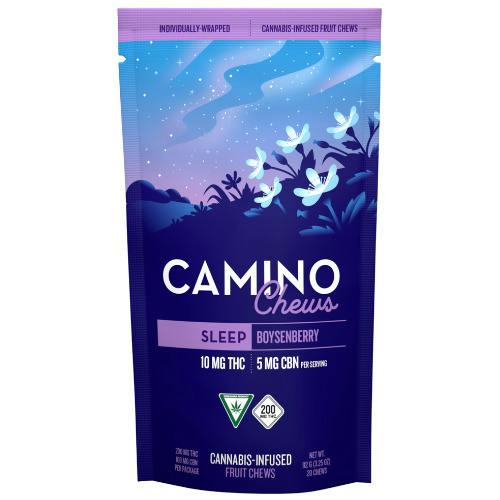 Kiva Confections Camino Boysenberry Sleep Fruit Chews 200mg THC : 100mg CBN