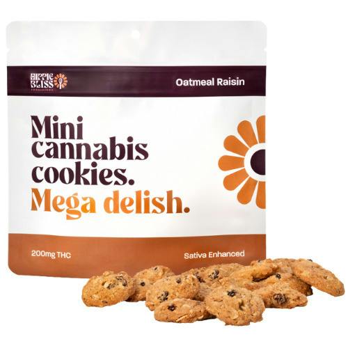 Hippie Bliss Provisions Oatmeal Raisin Sativa Cookies 200mg THC