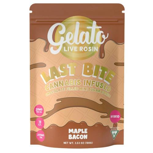 Gelato Last Bite Maple Bacon Live Rosin Infused Cones 200mg THC