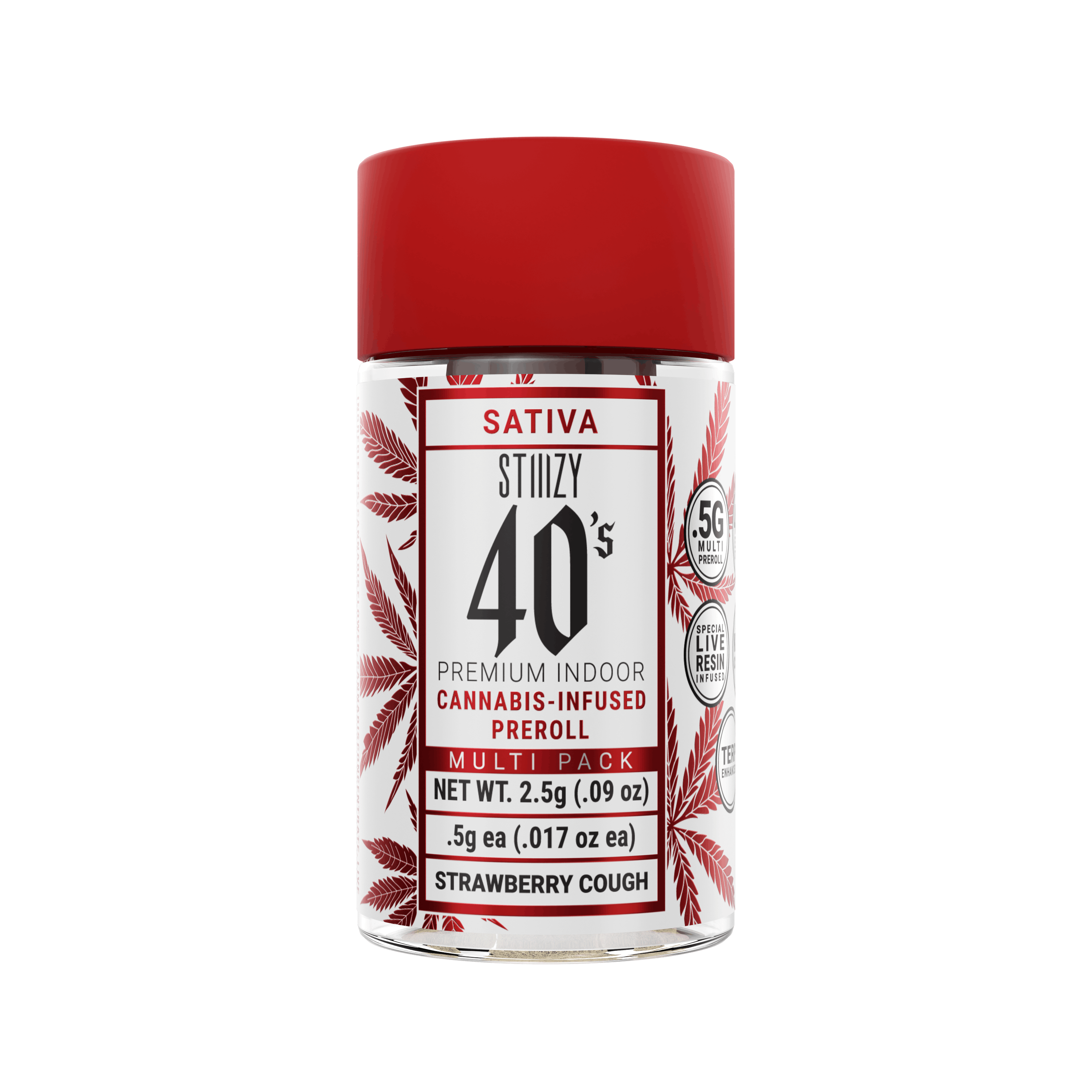 Stiiizy - Strawberry Cough 40's - 2.5 grams