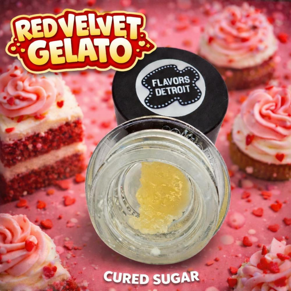 Flavors 5G Cured Sugar Bucket - Red Velvet Gelato (H)