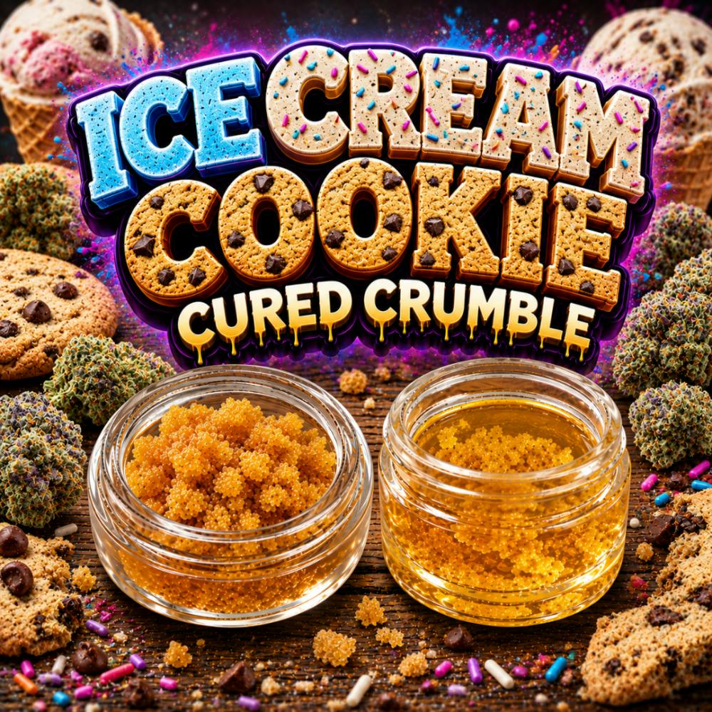 Flavors 15G Cured Crumble Stash JAR - Ice Cream Cake (I)