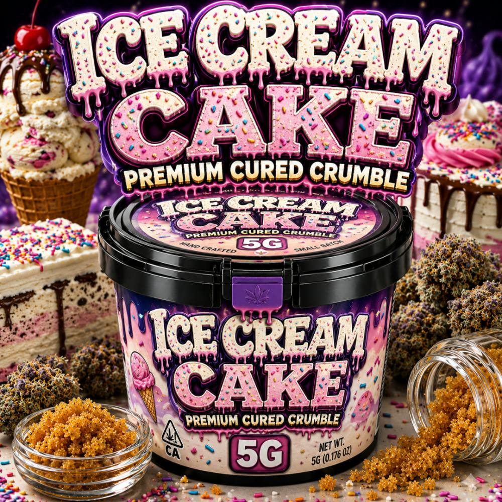 Flavors 5G Cured Crumble Bucket - Ice Cream Cake (I)