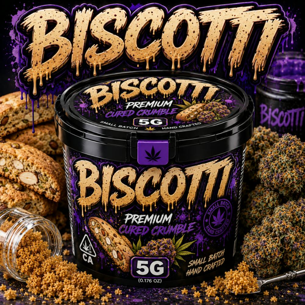 Flavors 5G Cured Crumble Bucket - Biscotti ( H )