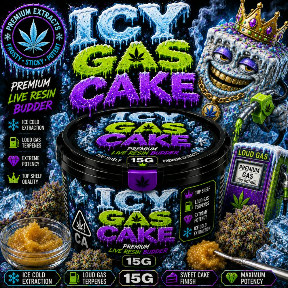 Flavors 15G Budder Stash JAR - Icy Gas Cake ( I )