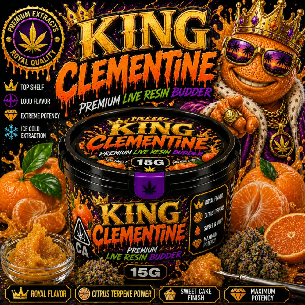 Flavors 15G Budder Stash Jar - King Clementine ( S )