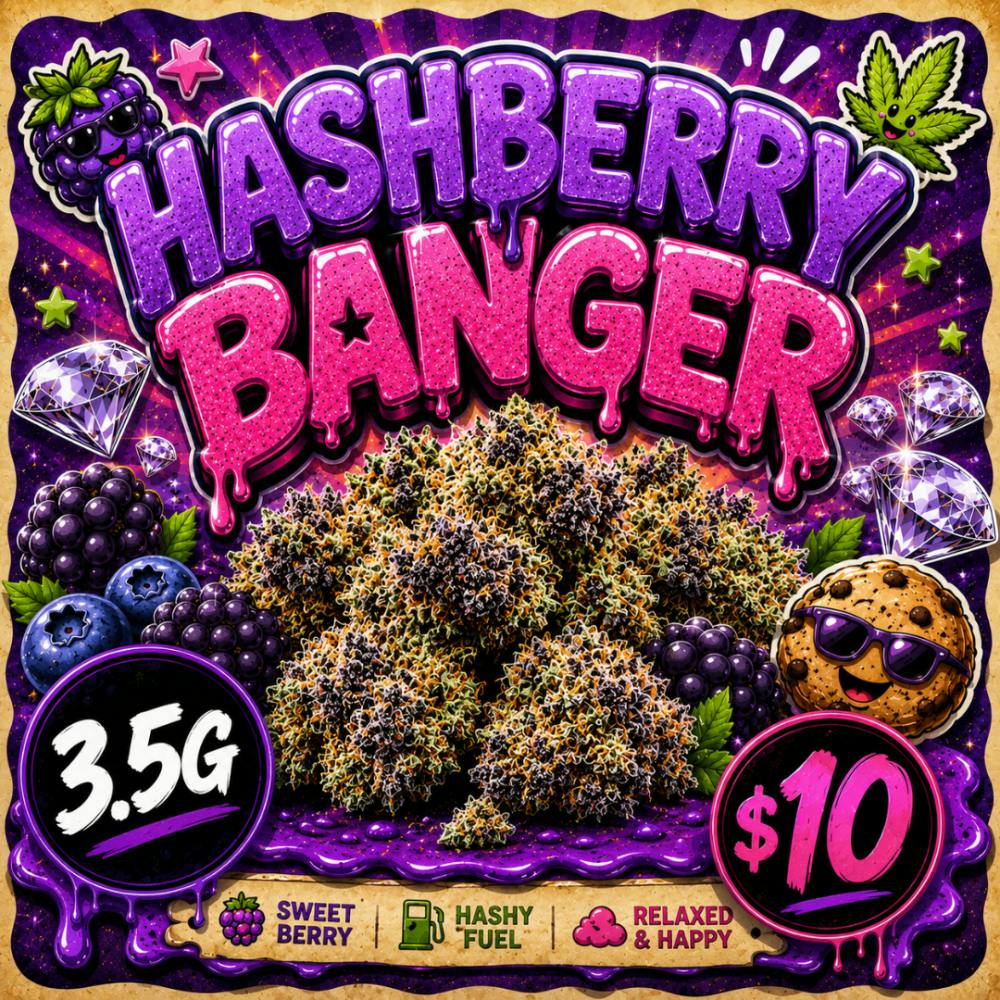 ($10) Flavors 3.5G Prepack - Hash Berry Banger ( I )