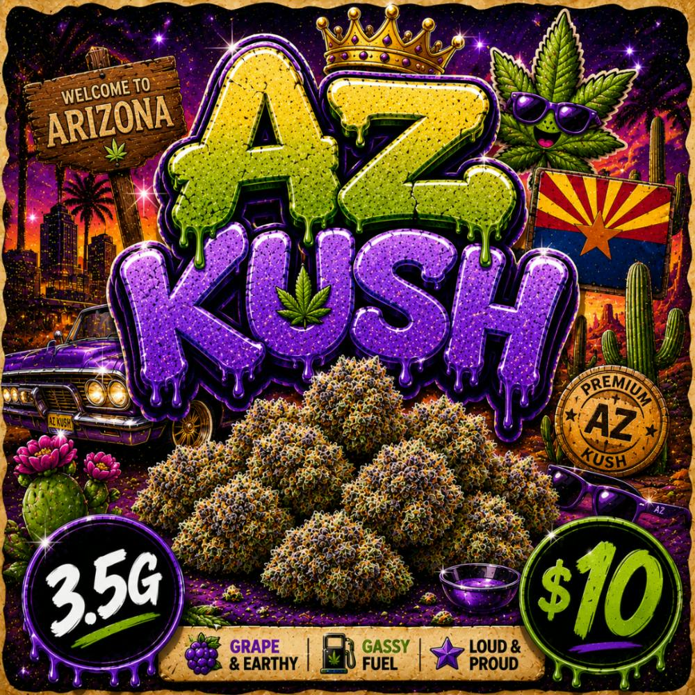 ($10) Flavors 3.5G Prepack - AZ KUSH (I)