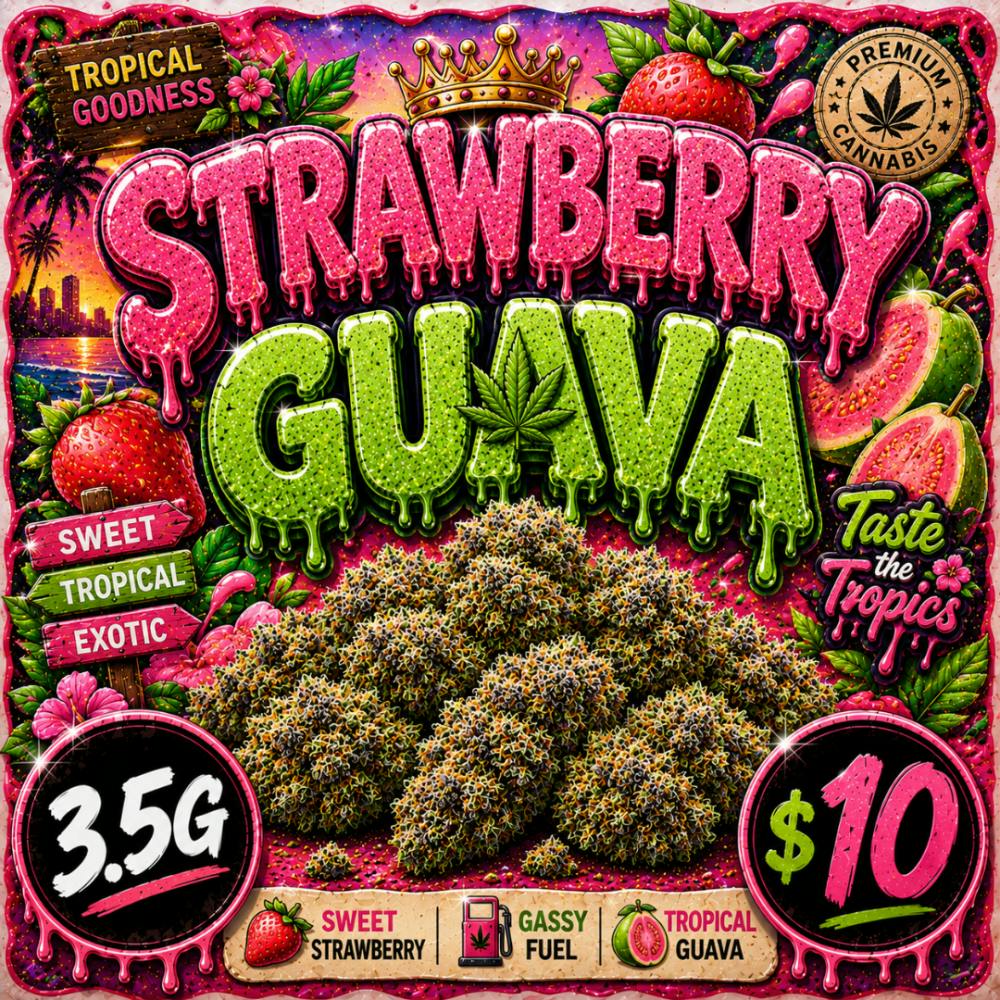 ($10) Flavors 3.5G Prepack - Strawberry Guava (H)