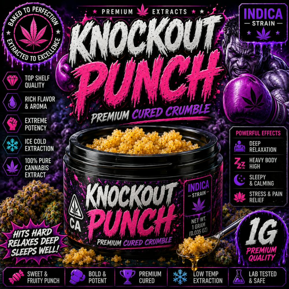 Flavors 1G Cured Crumble - Knockout Punch (I) at Flavors Detroit