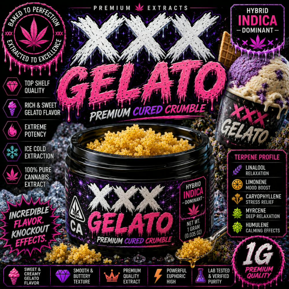 Flavors 1G Cured Crumble - XXX Gelato (H/I) at Flavors Detroit