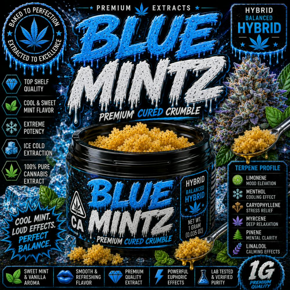 Flavors 1G Cured Crumble - Blue Mintz (I) at Flavors Detroit
