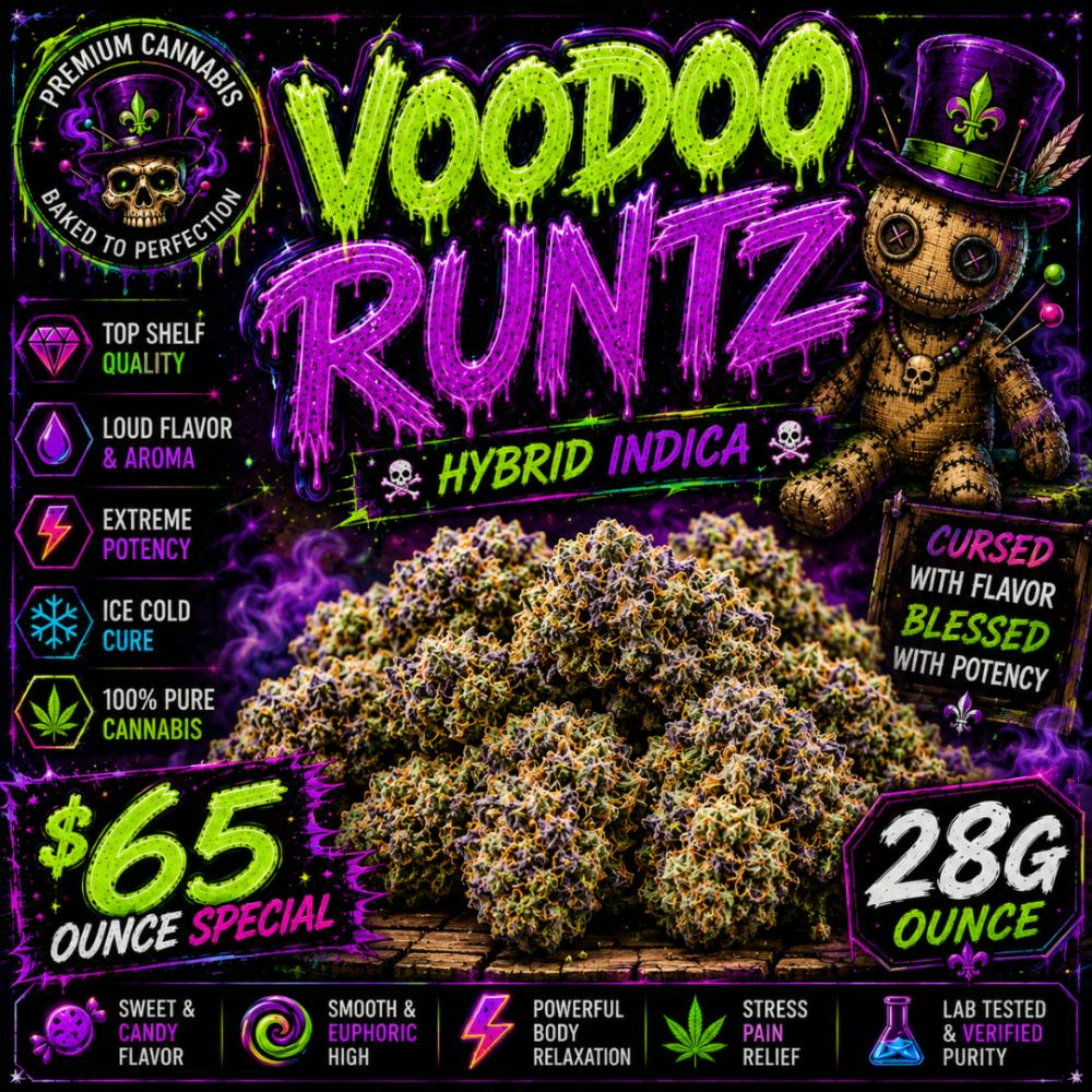 ($65oz) Flavors 28G Prepack - VooDoo Runtz (H/I)