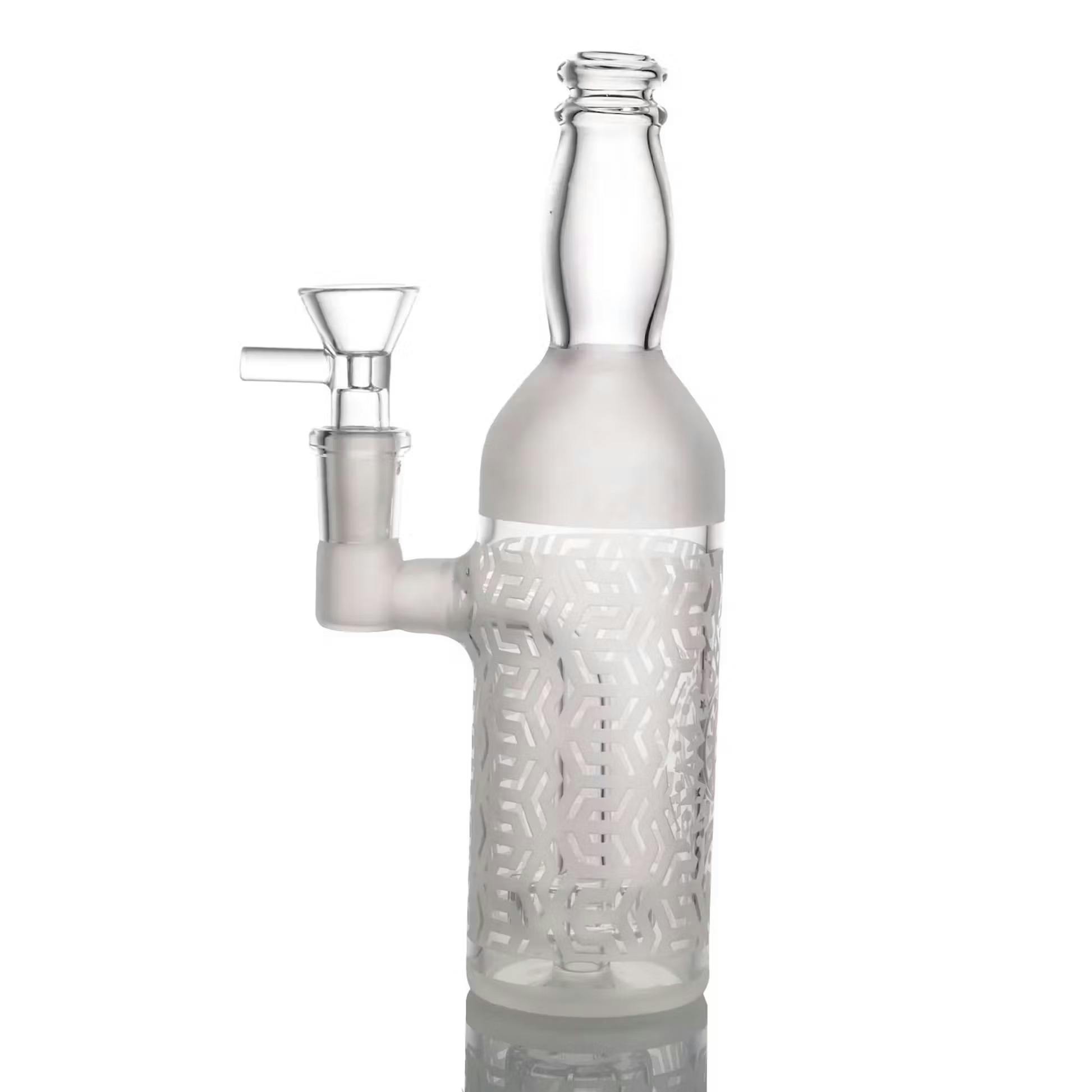 Glass Bottle Bong - Frosted
