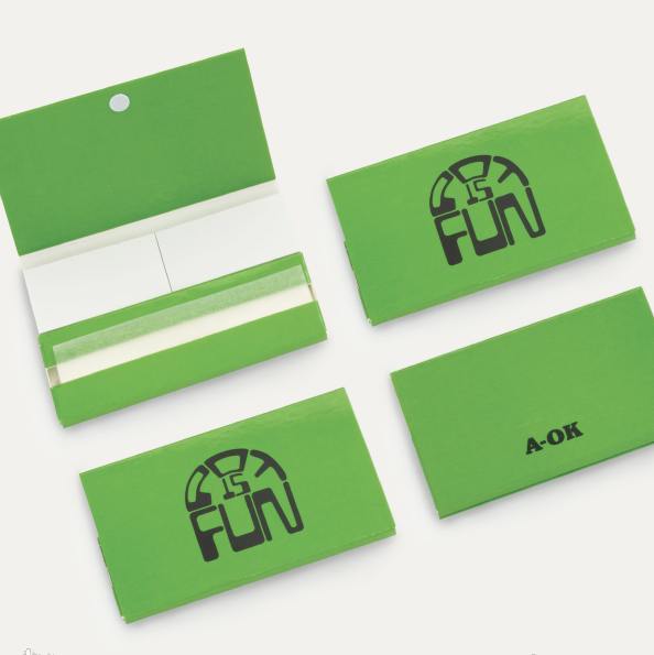 Studio AOK Pot is Fun Rolling Papers- Green
