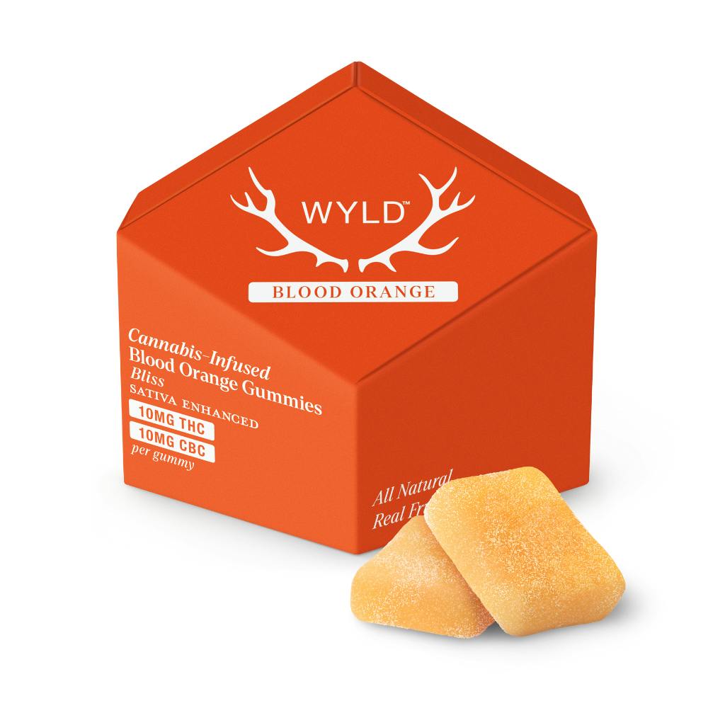 Blood Orange 1:1 CBC + Sativa Enhanced Gummies | 100mg THC:100mg CBC