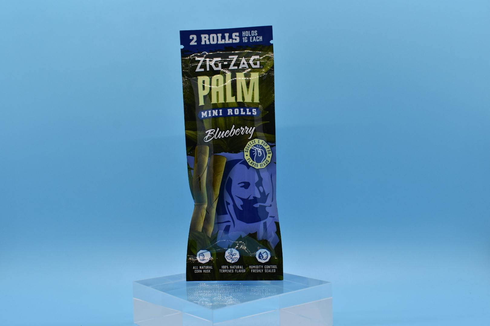 Zig-Zag Palm Mini Rolls - Blueberry