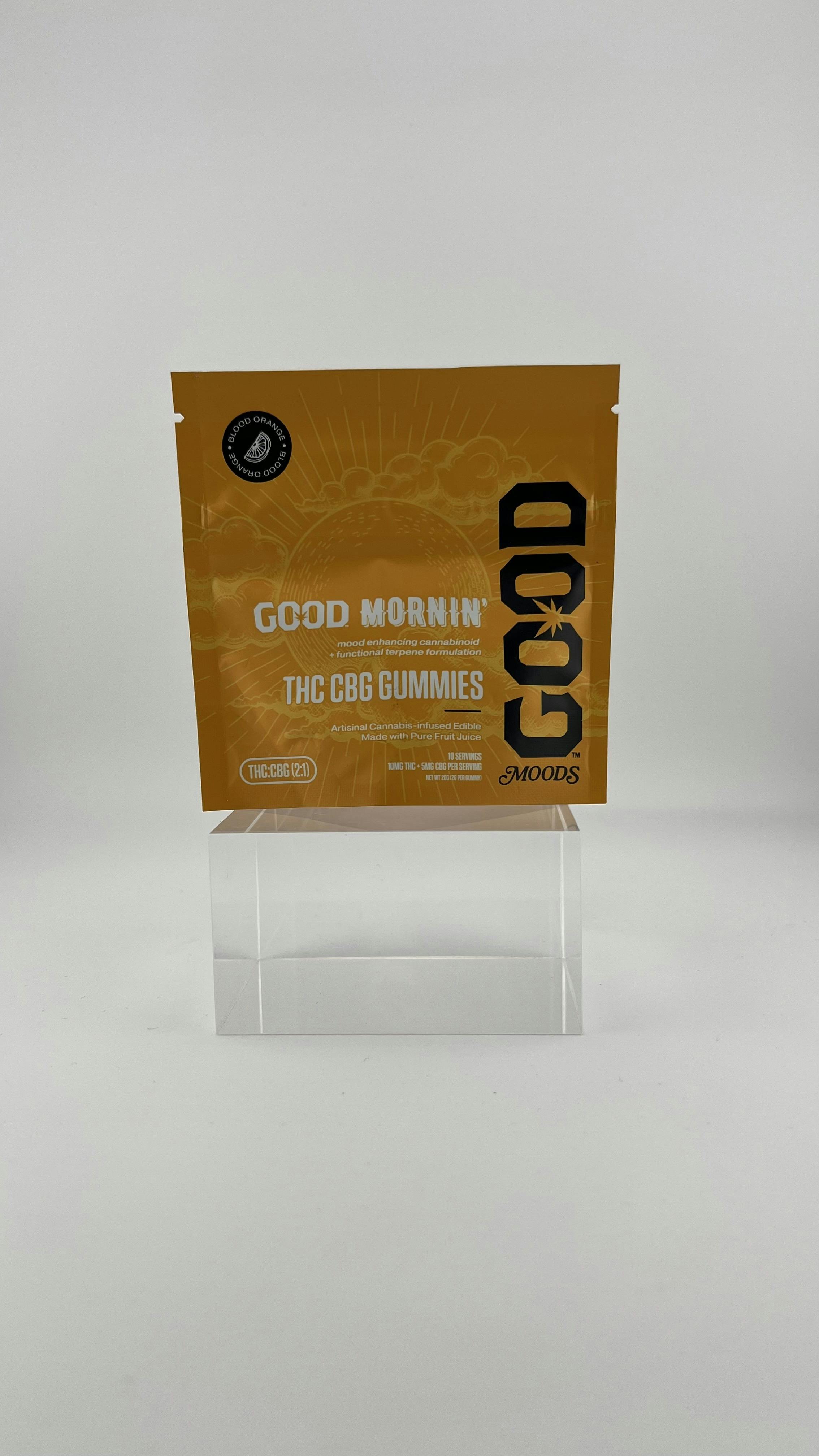 GOOD Mornin Gummies 2:1 THC:CBG (Mood Enhancing) 100mg THC + 50mg CBG - Blood Orange