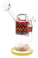7" Stemless Sidecar Reverse GoG Bong w/Showerhead Perc