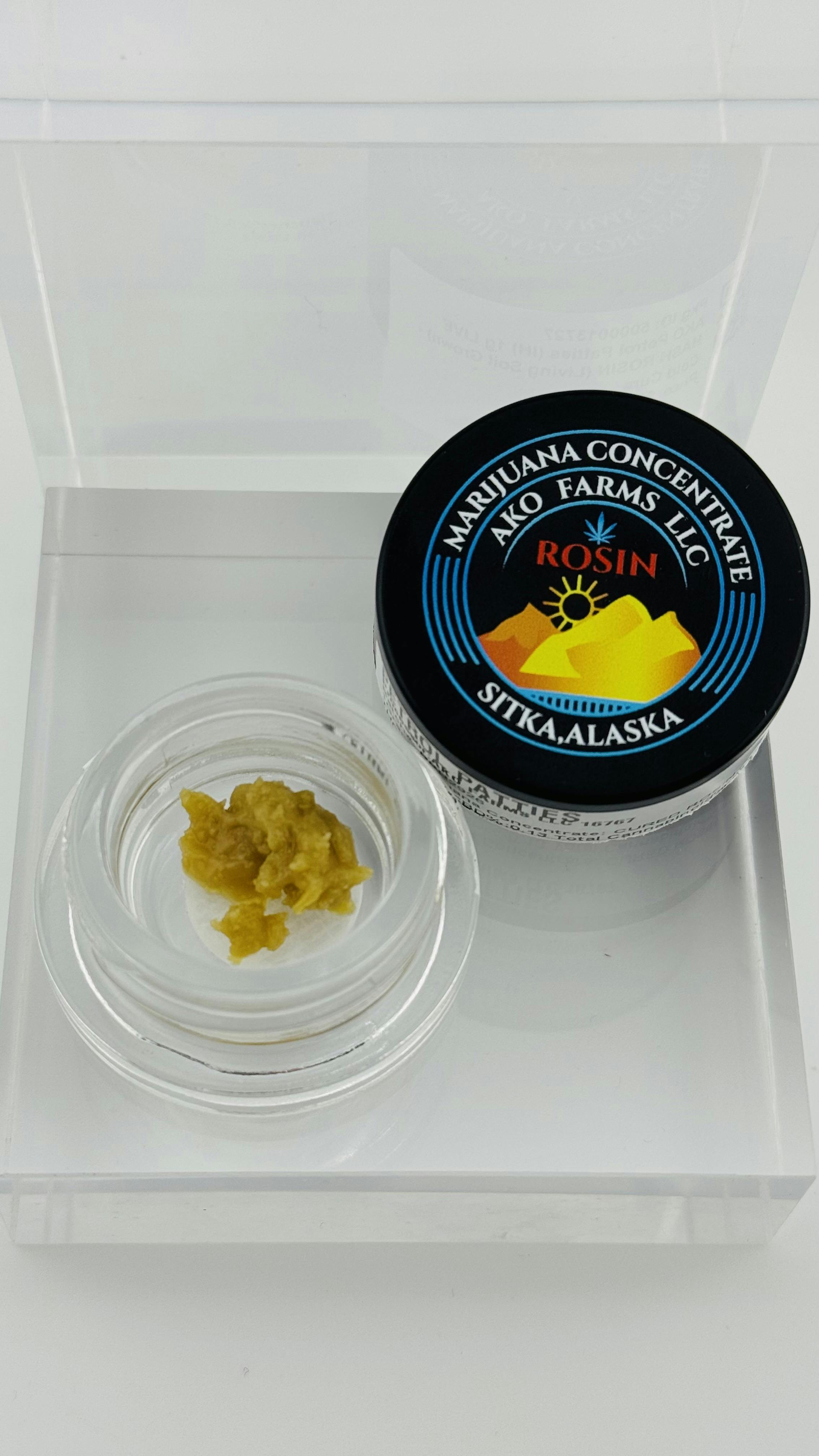 AKO Petrol Patties (IH) 1g LIVE HASH ROSIN COLD CURE(Living Soil Grown)