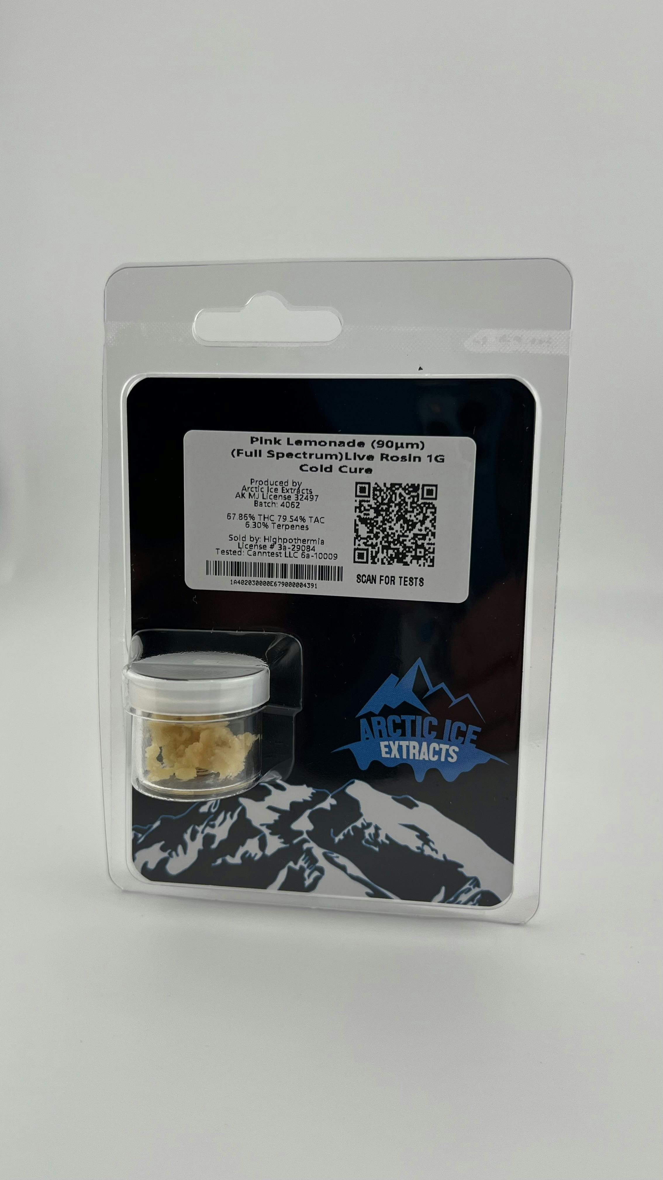 Pink Lemonade (H) 1g Cold Cure Live Rosin - Arctic Ice Extracts