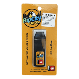 Blue Dream 1g PHO Juiced Resin All in One Cartridge by Rip City Dabs