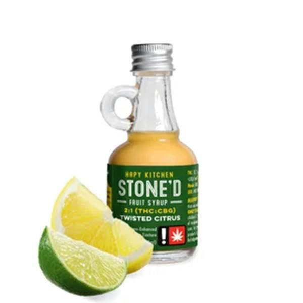 Twisted Citrus 2:1 THC:CBG 250mg "Ston'd" Fruit Syrup from Hapy Kitchen at La Mota - Medford Pacific Hwy
