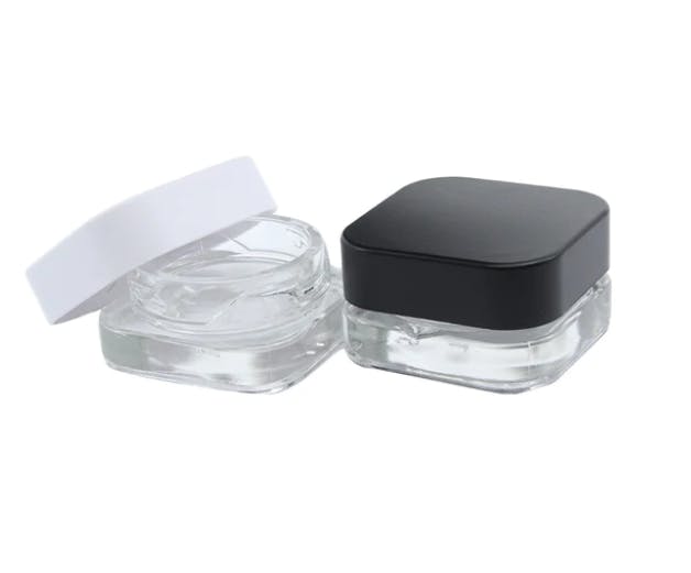 Square Glass Concentrate Container