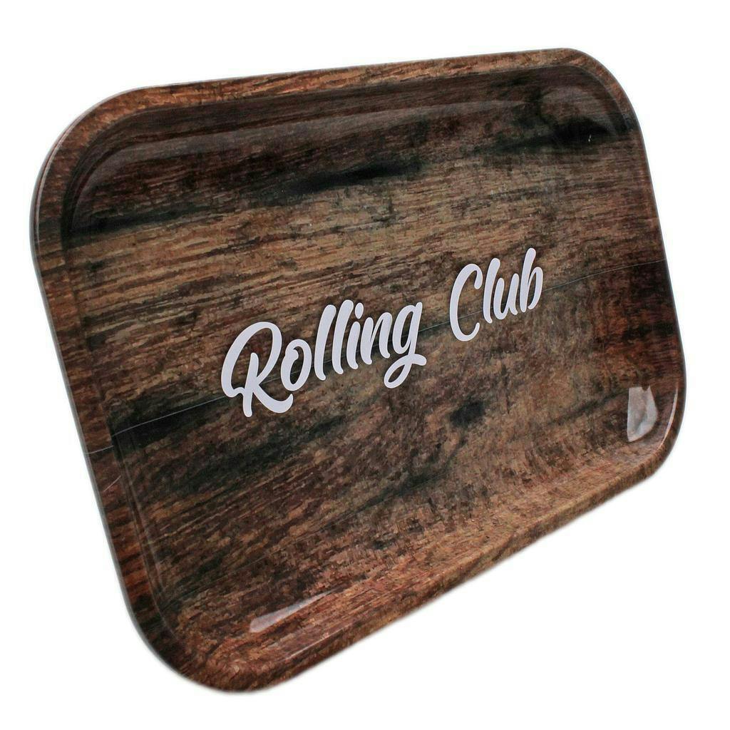 Rolling Tray Medium- Woodgrain