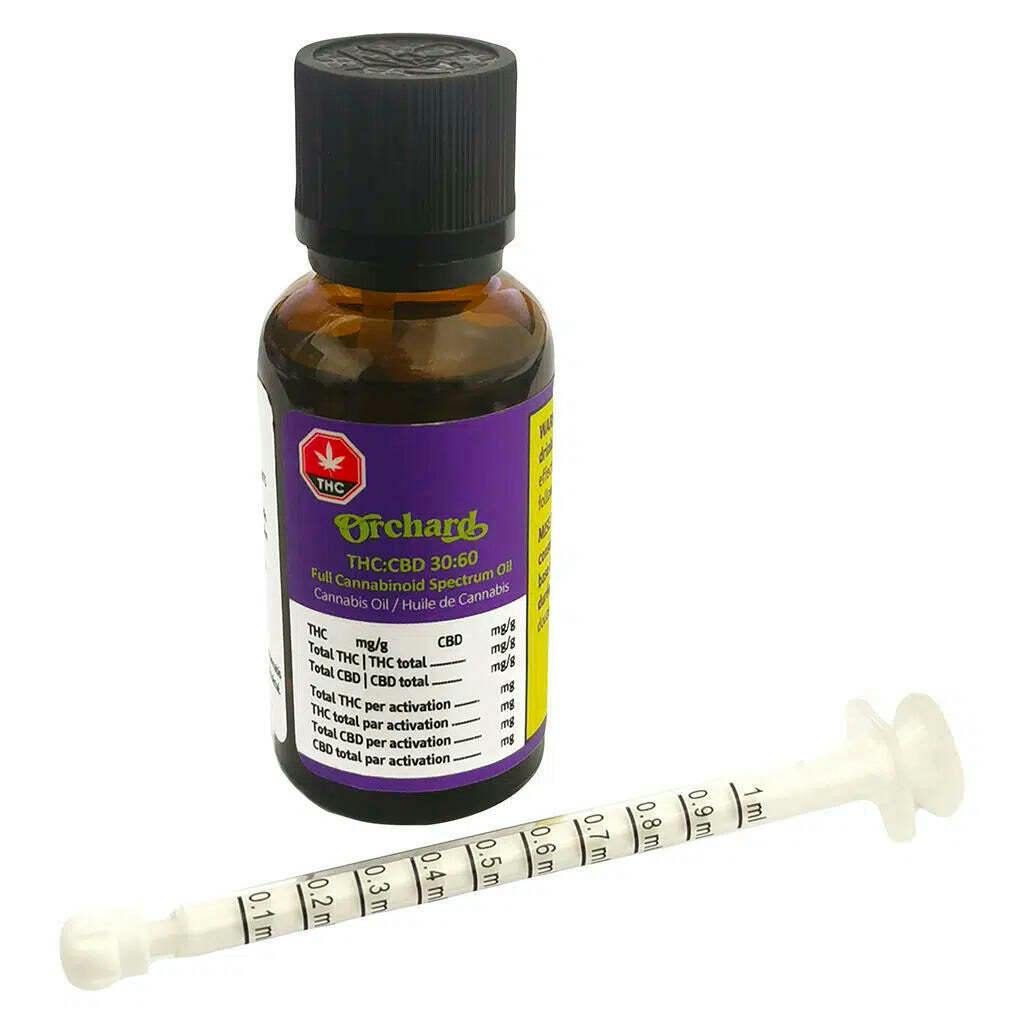 ORCHARD THC:CBD 30:60 Full Spectrum Oil 30ml