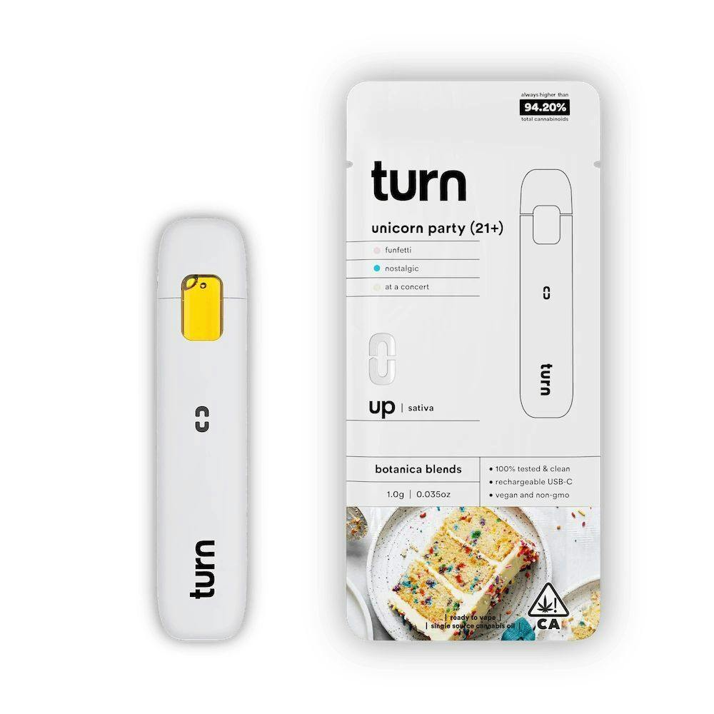 TURN - TURN: Up Botanical Blends Ready To Use Unicorn Party