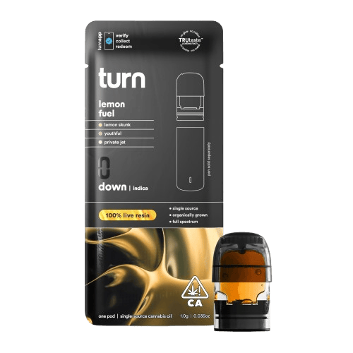 TURN - TURN DOWN LIVE RESIN POD [1G] LEMON FUEL