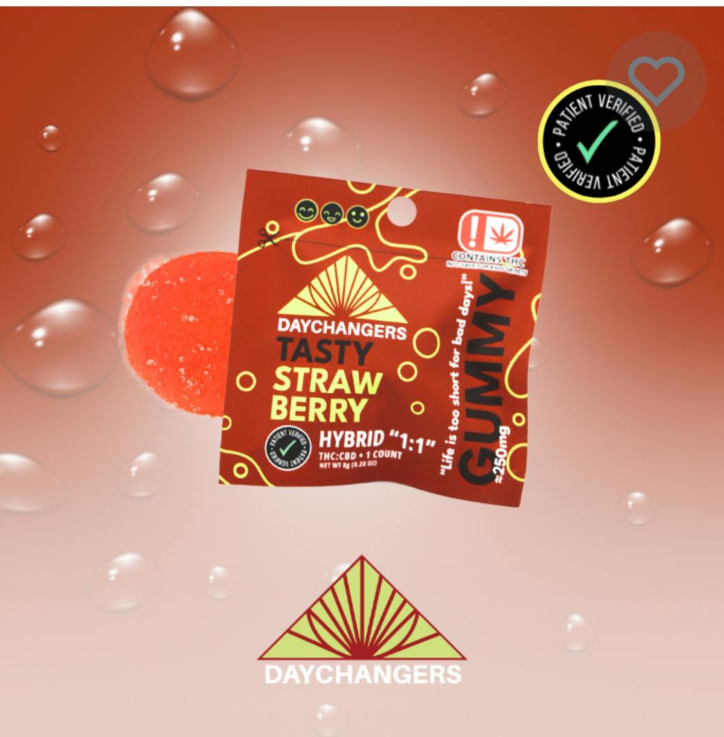 Day Changer | Single Gummy | Tasty Strawberry 1:1 (H)