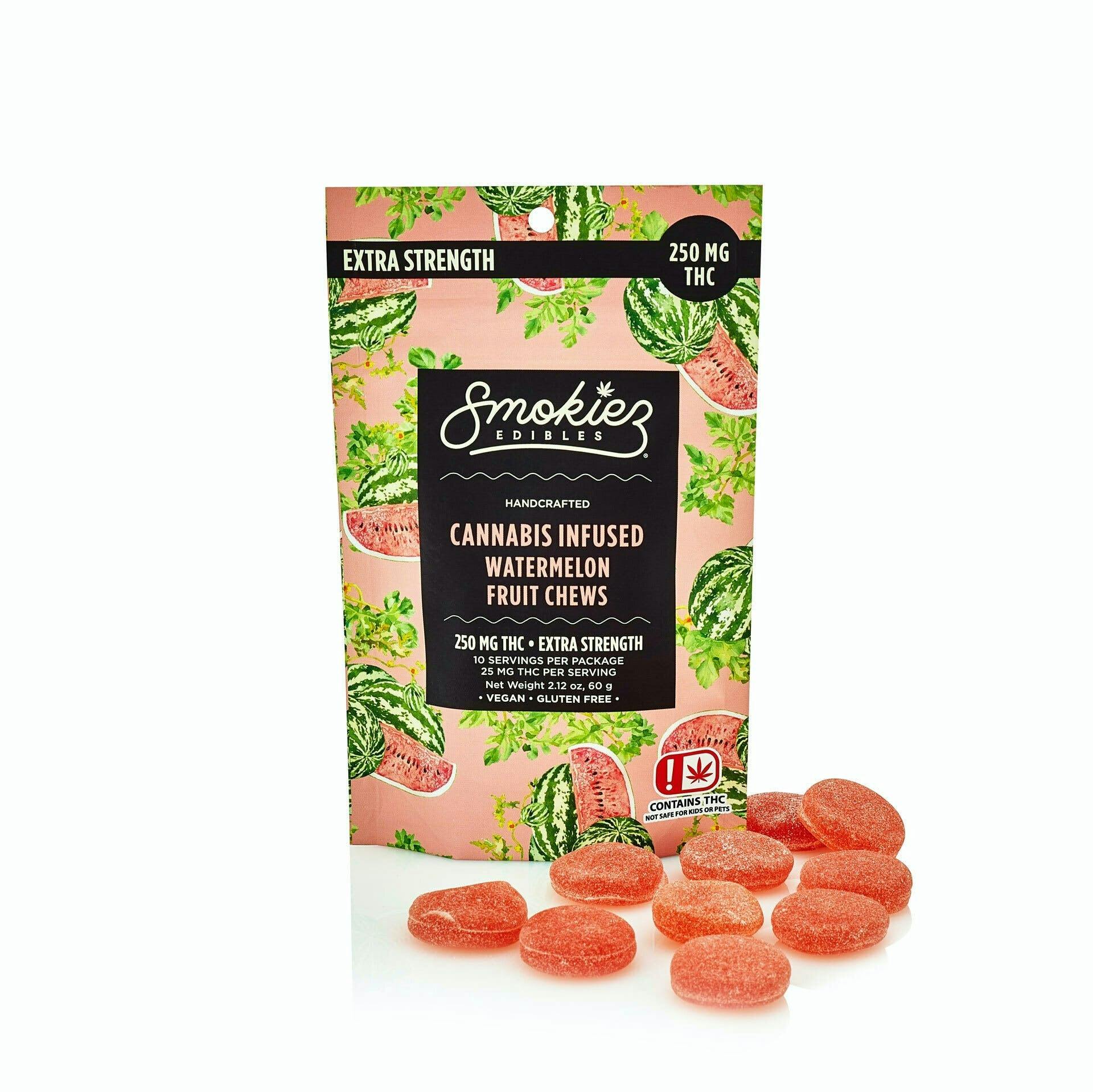 Watermelon Hybrid 250mg Gummies - Smokiez