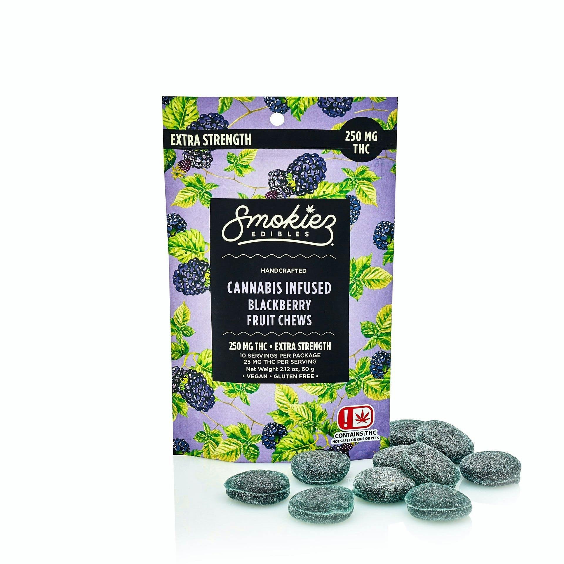 Blackberry Indica 250mg Gummies - Smokiez