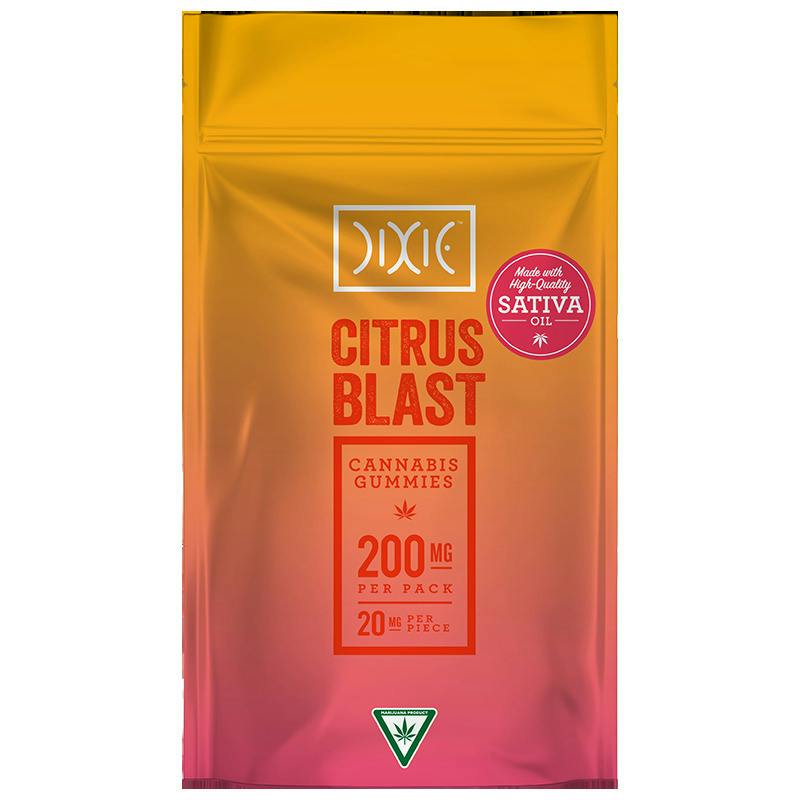 Citrus Blast Sativa 200mg Gummies - Dixie