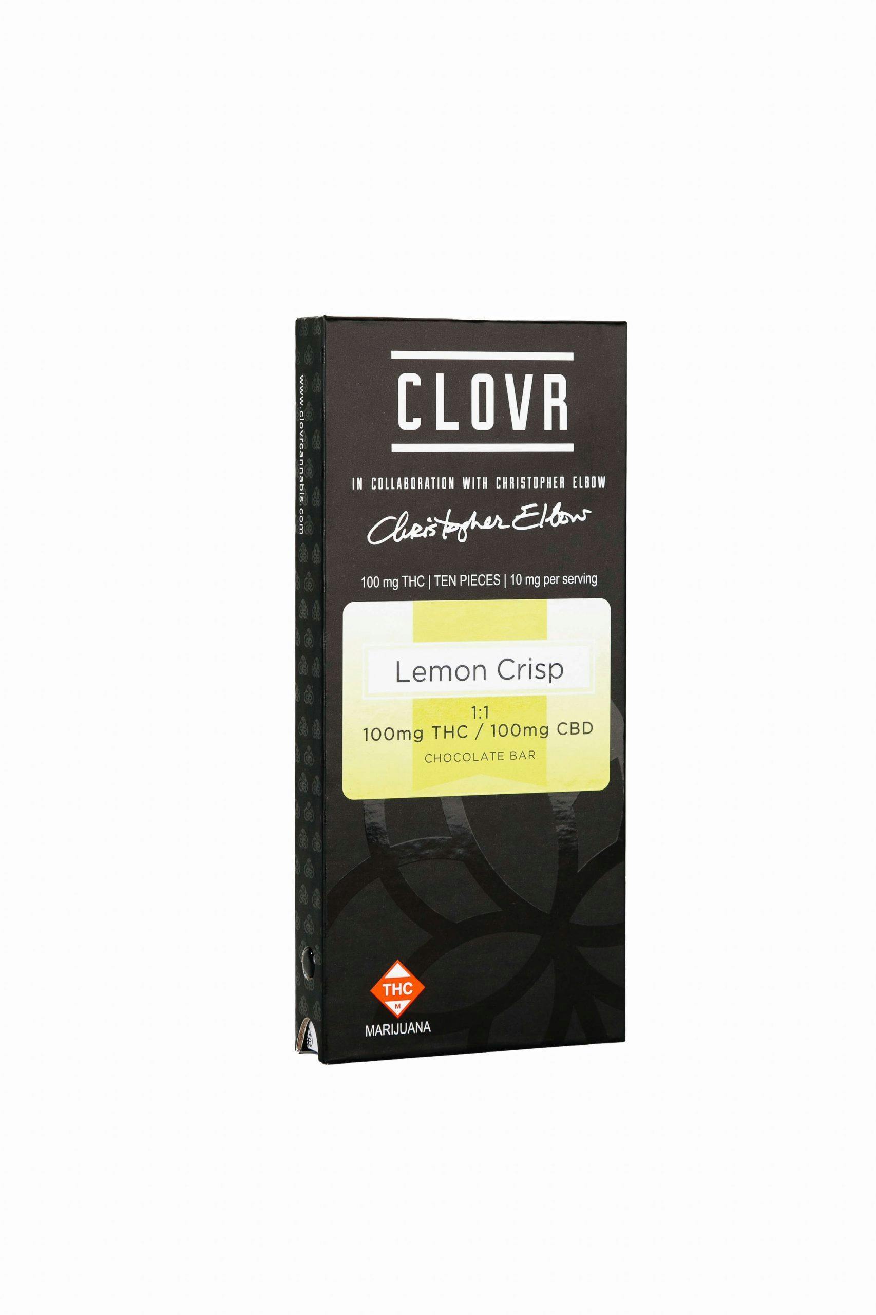 Lemon Crisp 1:1 100mg White Chocolate Bar - Christopher Elbow