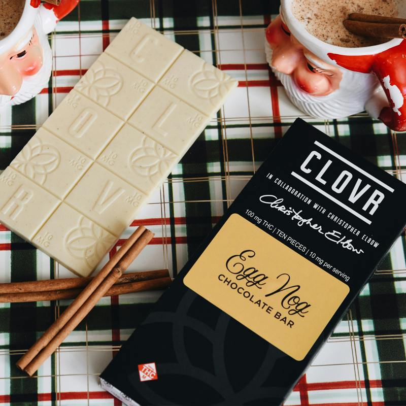 Egg Nog 100mg White Chocolate Bar - Christopher Elbow