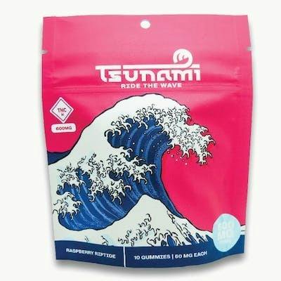 Raspberry Riptide 600mg Gummies - Tsunami