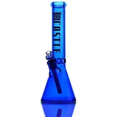 Castle Glassworks - 14 Inch 7mm Electroplated beaker assorted colours