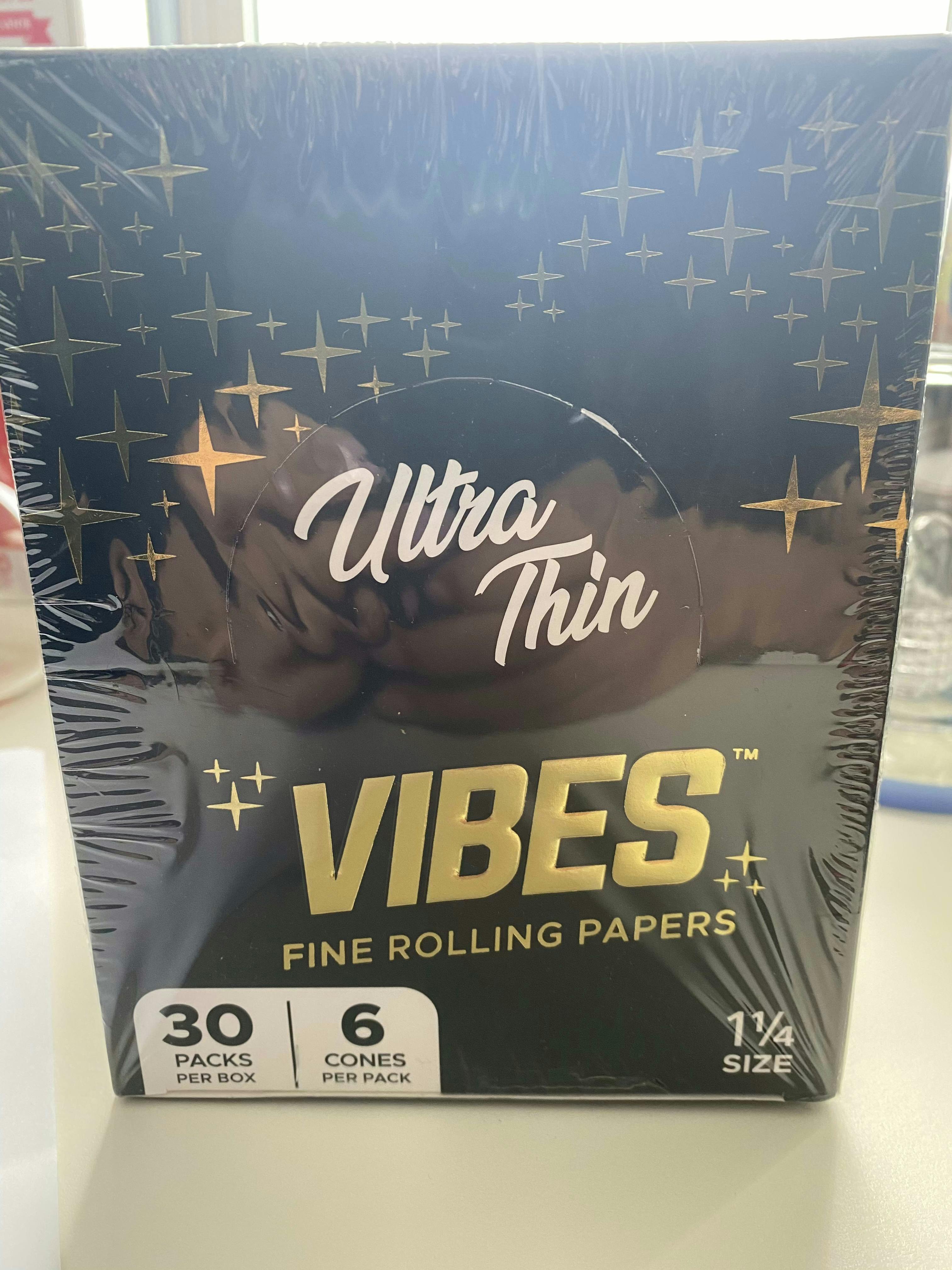 Vibes Ultra Thin 1 1/4 Cones (Black)
