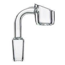 SC 14 mm cut Top 90 Degree Quartz Banger Male, angle bowl