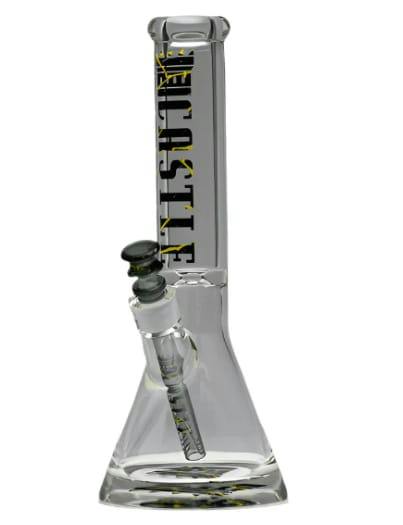 14" 9mm Castle Glassworks Bong - Lightning Bolt