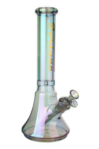Fortune - Electroplated 14" 7mm Beaker - Assorted Colours