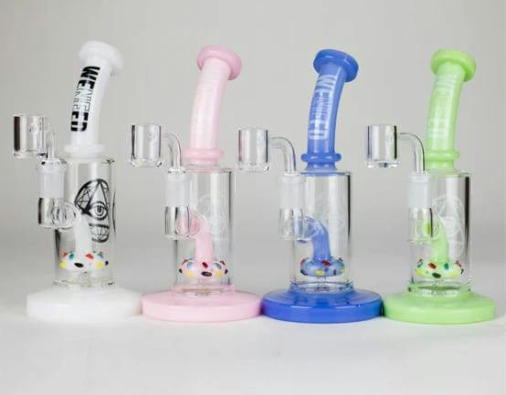 WENEED 7" Basic Flow Glass Rig - Assorted Colors