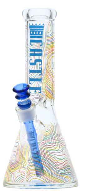 12" 5mm Castle Glass Squigz Beaker Bong