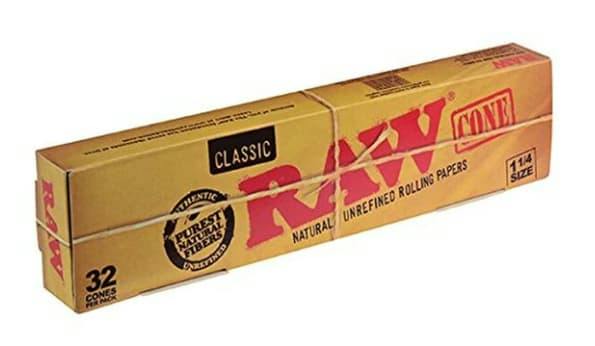 RAW CLASSIC 1 1/4 CONES - 32CT