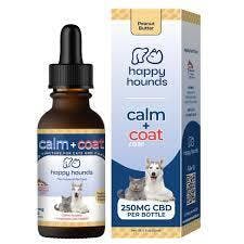 Happy Hounds Calm & Coat Salmon Oil Drops (250mg CBD)(30ml)